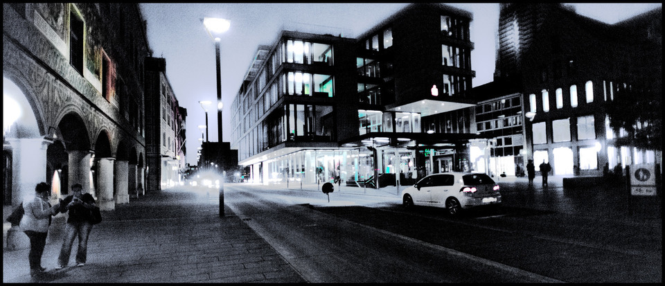 Ulm Center at Night V - ID 000384