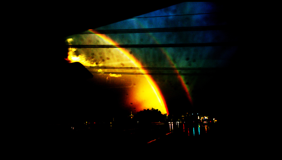 Rainbow over Saturn - ID 004487