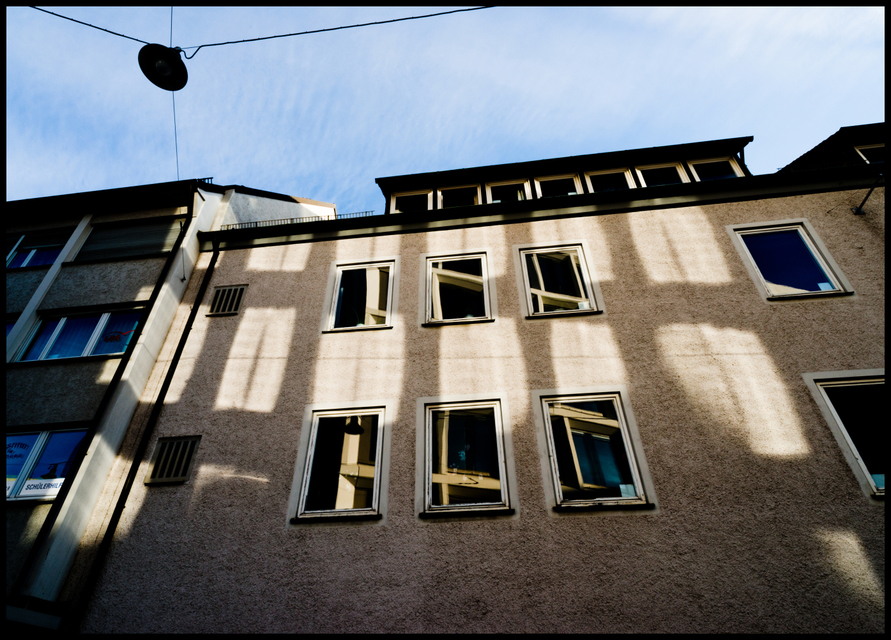 Gold Window Reflection III - ID 004900