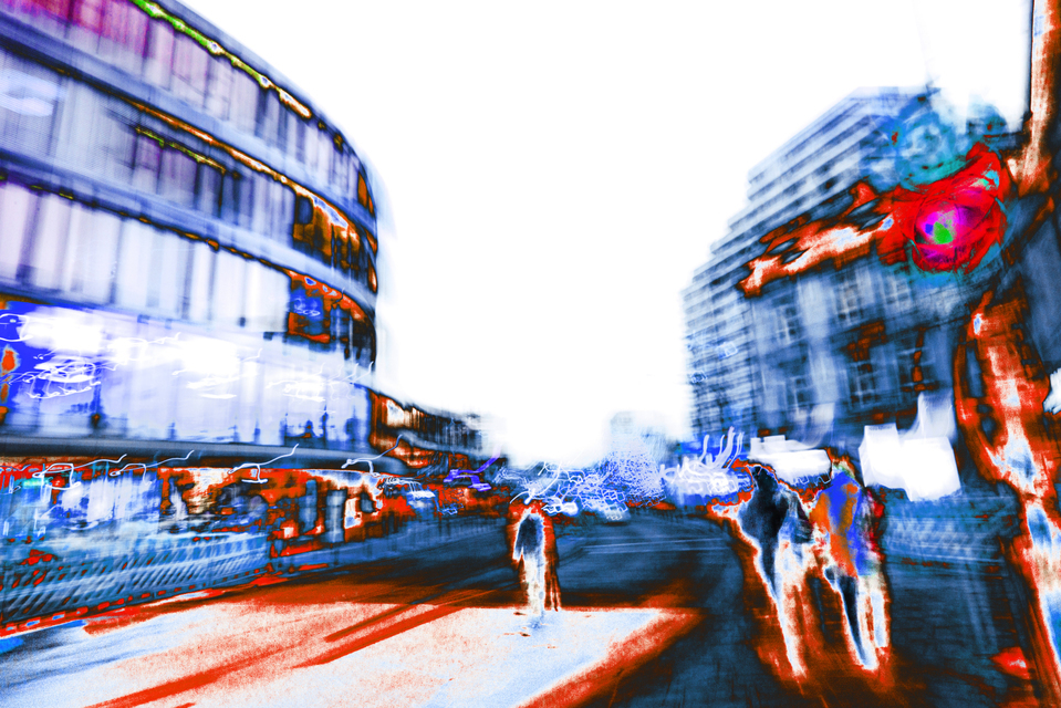 Couple and Man on Street - ID 004991