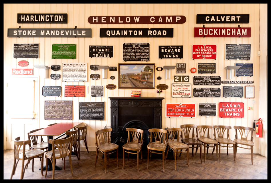 Chairs and Signs on the Wall - ID 006425