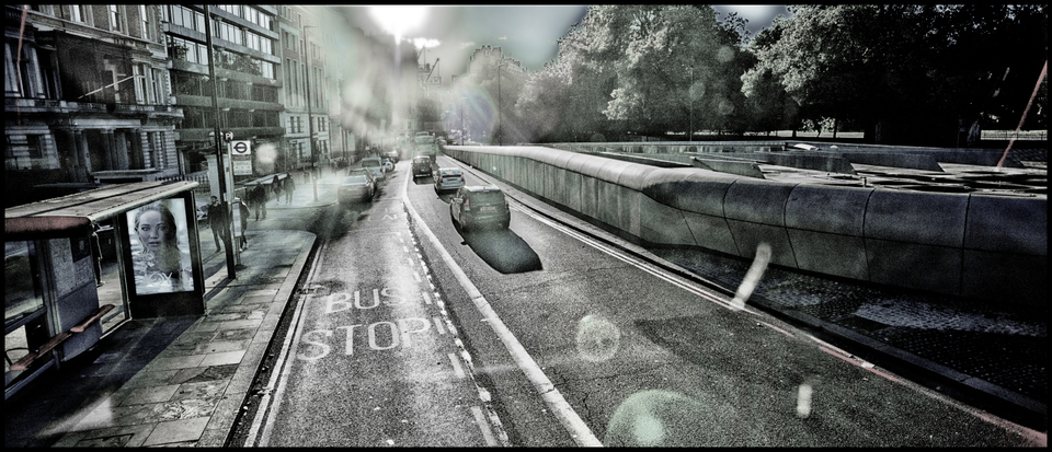 Jennifer at Bus Stop II - ID 006930