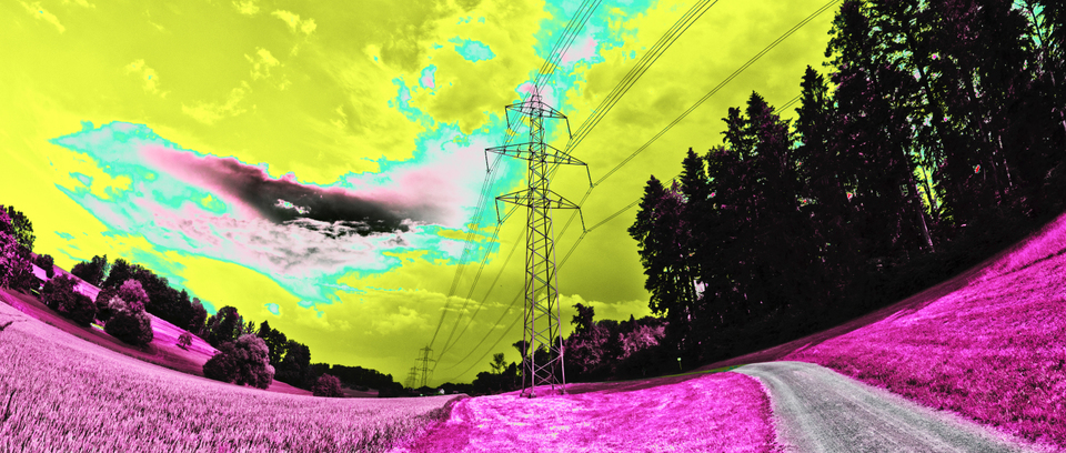 Powerline through Valley - ID 008679