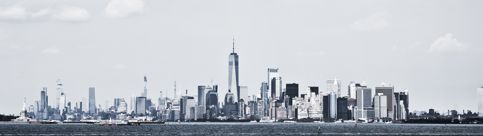 Skyline with Lady - ID 010358