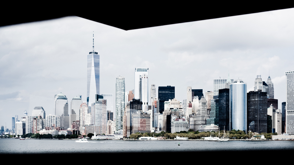 Framed NY Skyline - ID 010376