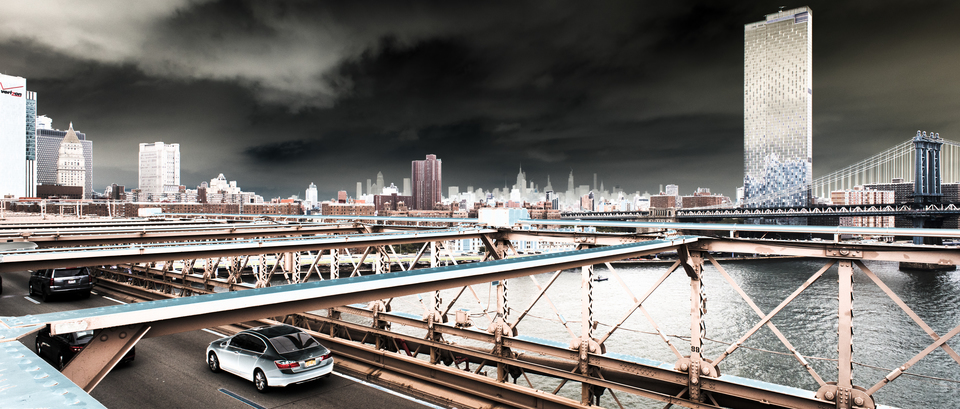 Brooklyn and Manhatten Bridge III - ID 010715