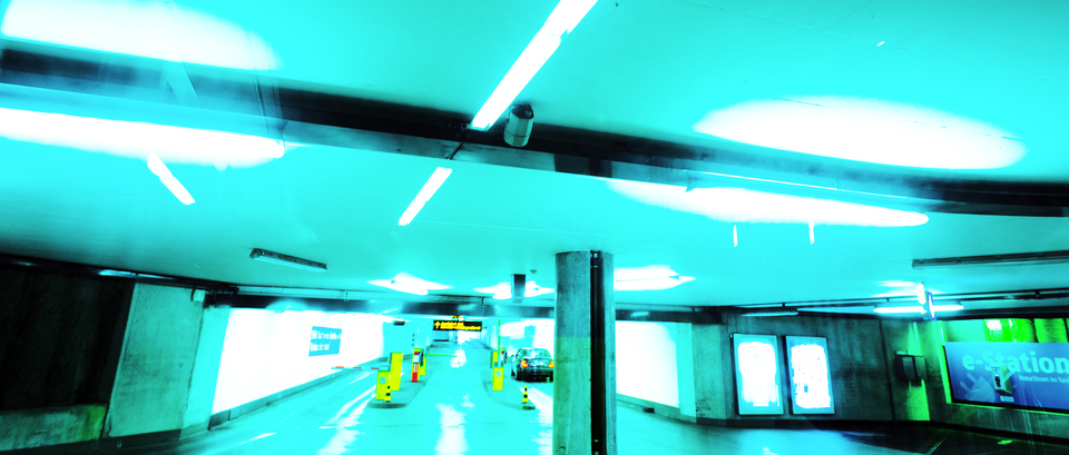 Blue Parking Garage - ID 010888