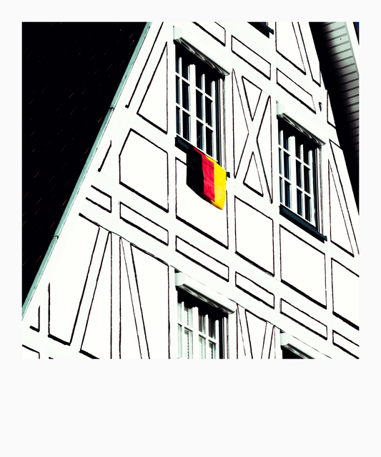 German Flag on House - ID 013259
