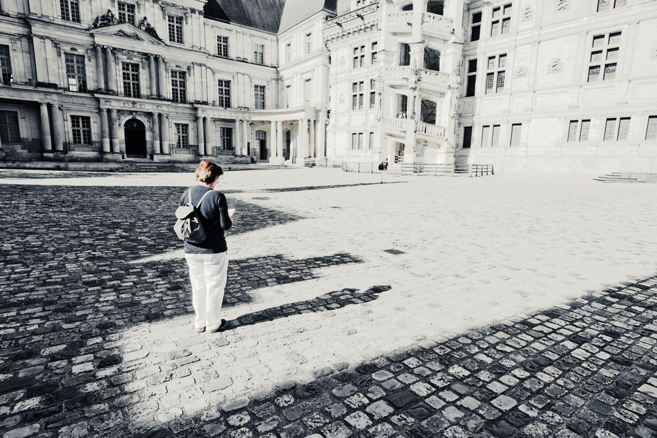 Blois Inner Courtyard Shadows I - ID 013380